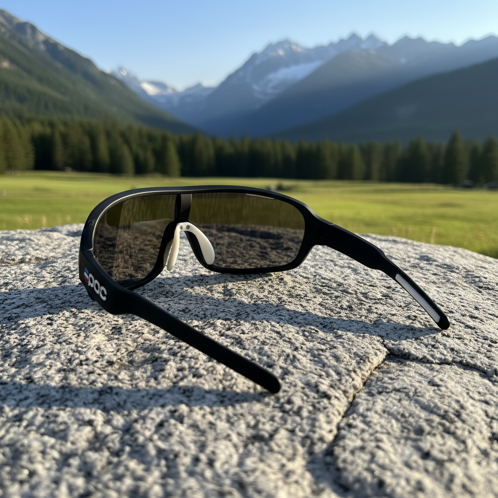 Okulary sportowe UV400 – Czarno-niebieskie