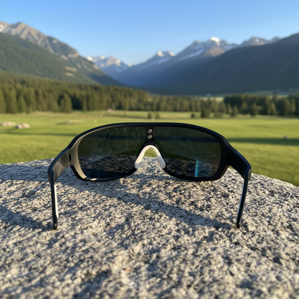 Okulary sportowe UV400 – Czarno-żółte