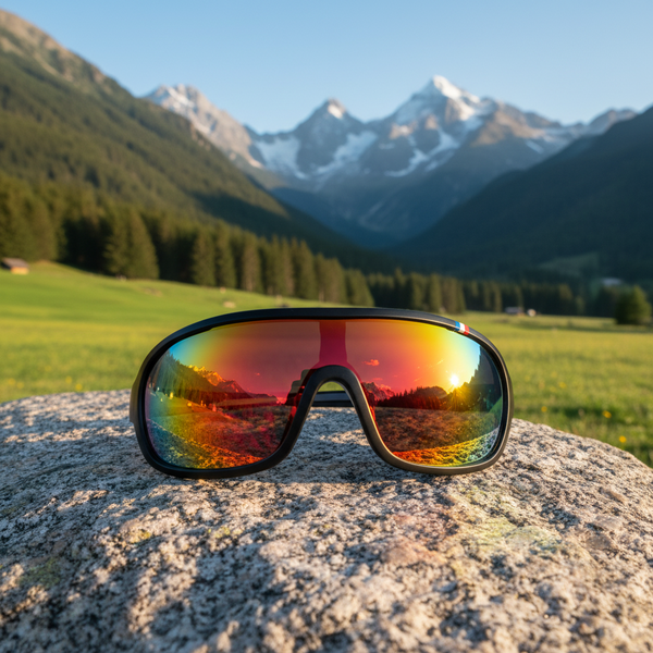 Okulary sportowe UV400 – Czarno-żółte