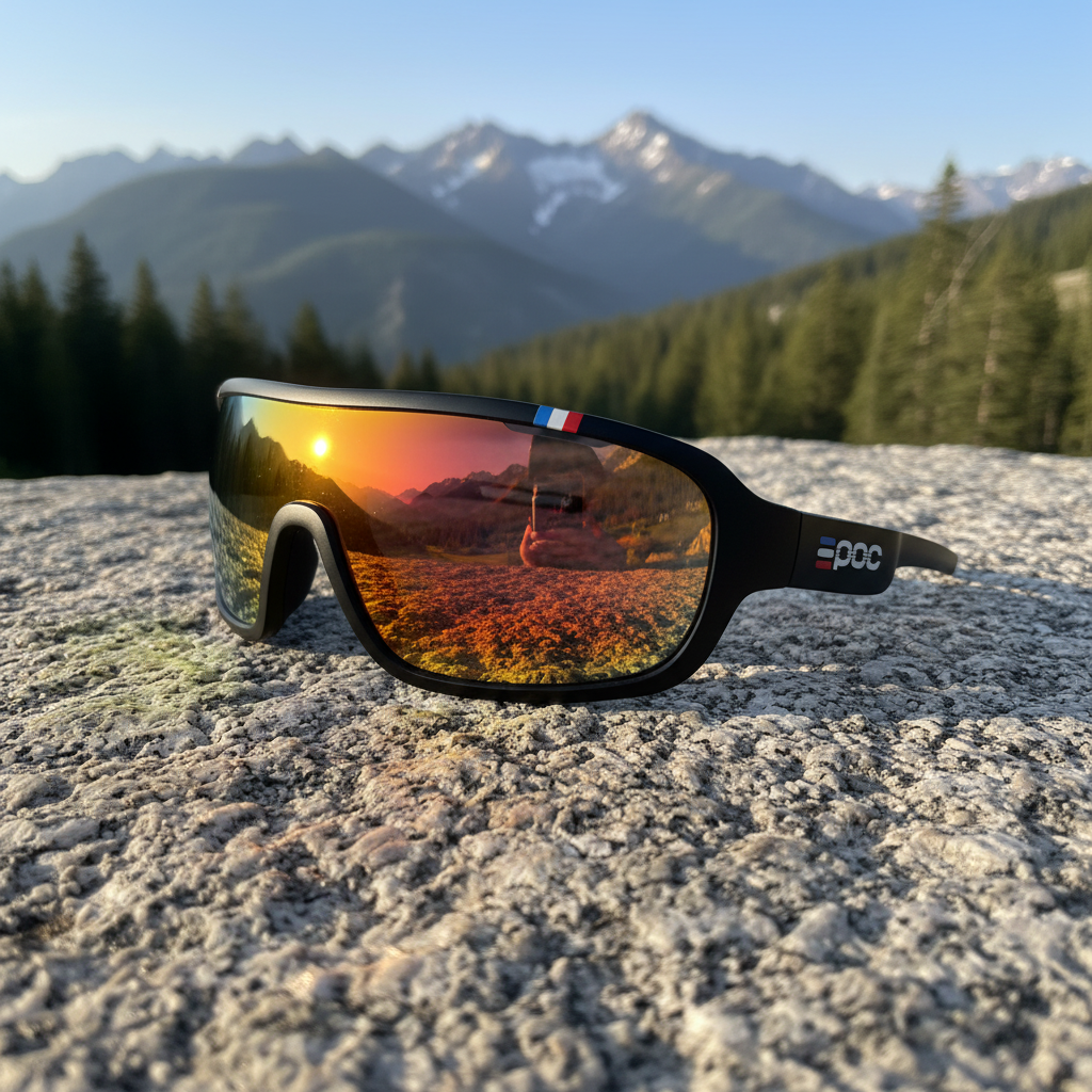 Okulary sportowe UV400 – Czarno-żółte